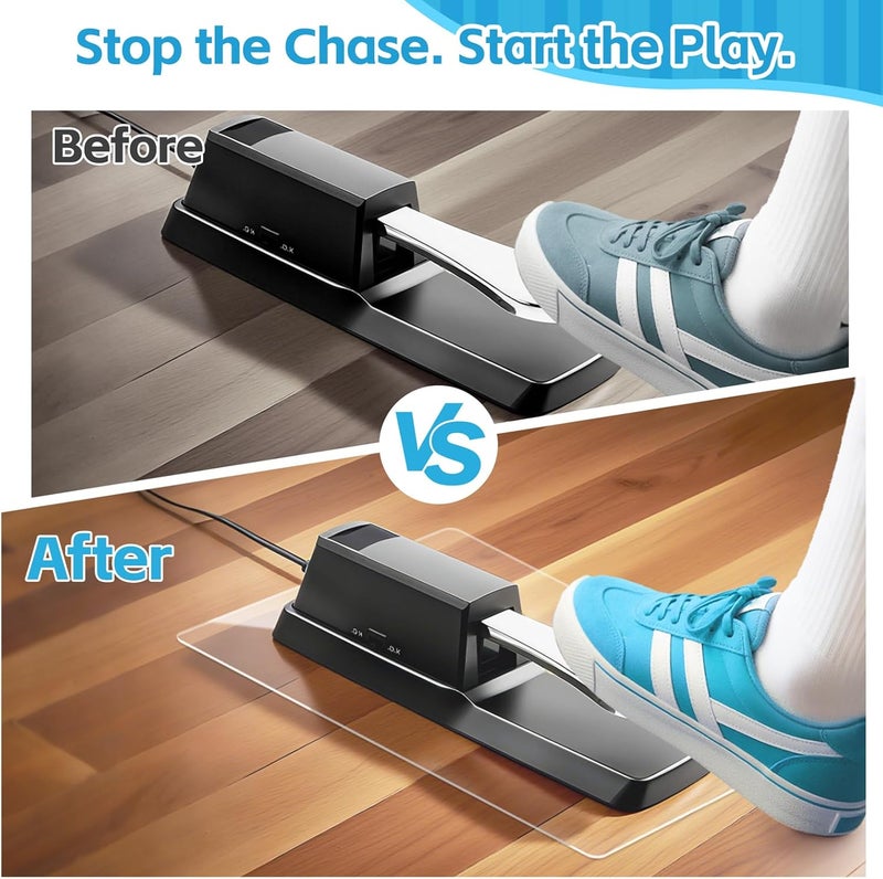 Maylanny Non-Slip Piano Sustain Pedal Mat, Foot Pedal Support Pad for Digital Keyboard/Electric Piano, Protects Hardwood Floors & Carpets – Anti-Slip Rubber Base for Enhanced Stability (Clear, 7.5" x 10" 1 PC) - Image 5